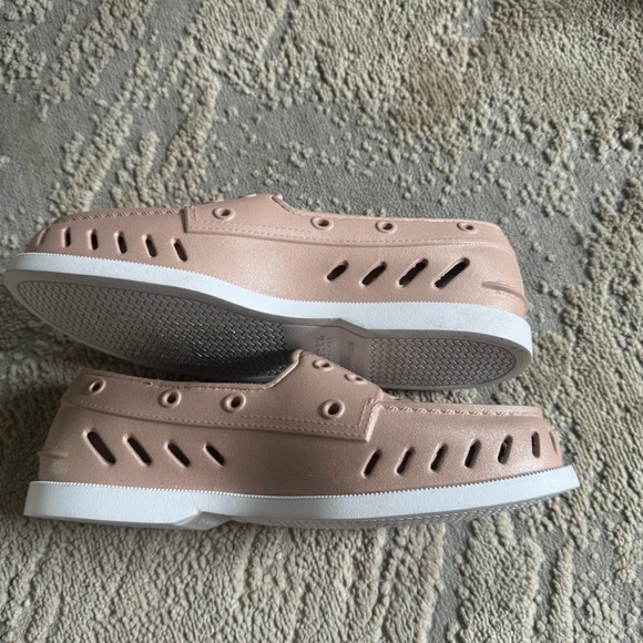 Sperry Float loafer slip on pink blush fur lined inside rubber 7 - Picture 7 of 10